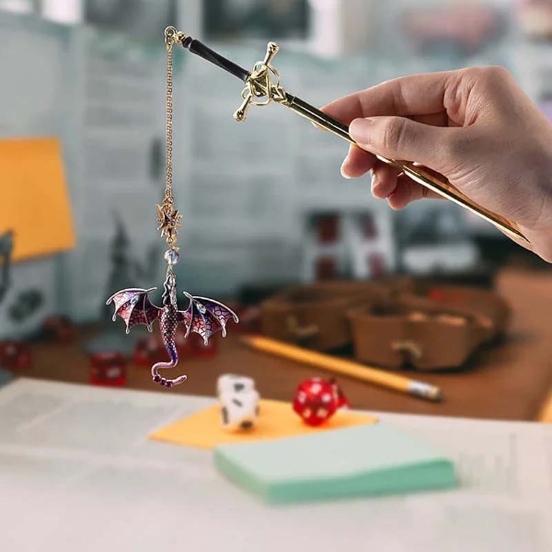 Customized Personalized Dragon Sword Pearl Star Fantasy Bookmark