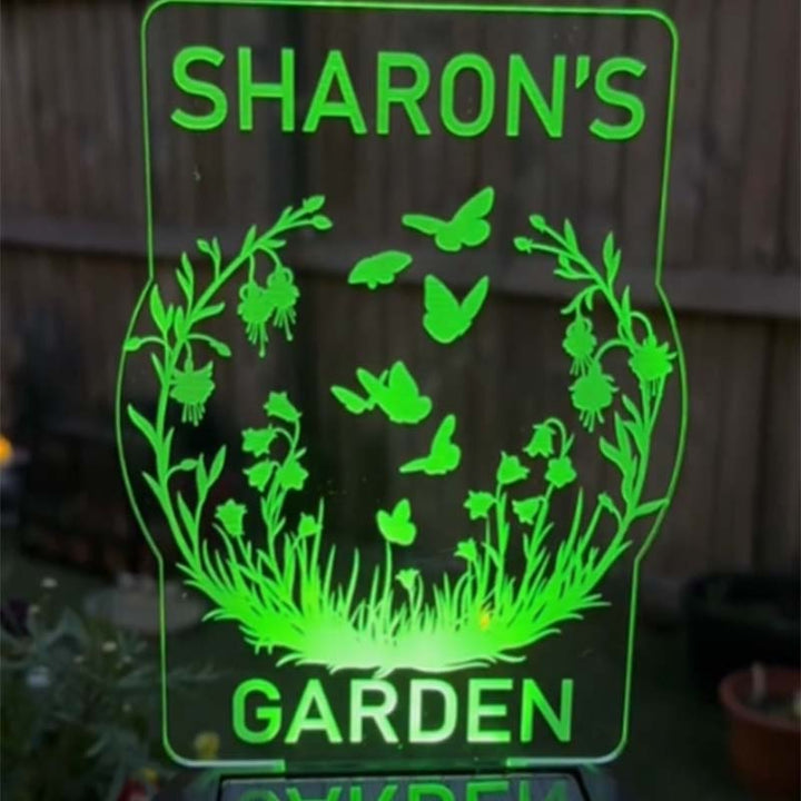 Customized Personalized Solar Garden LED Lights