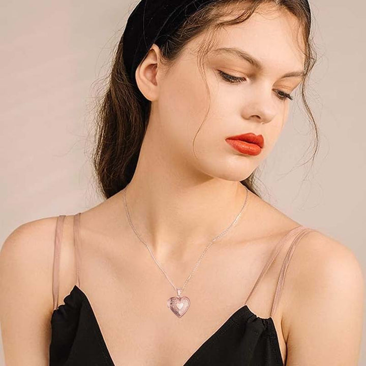 Stainless Steel Gold Plated Custom Heart Locket To Mother’s Day gift