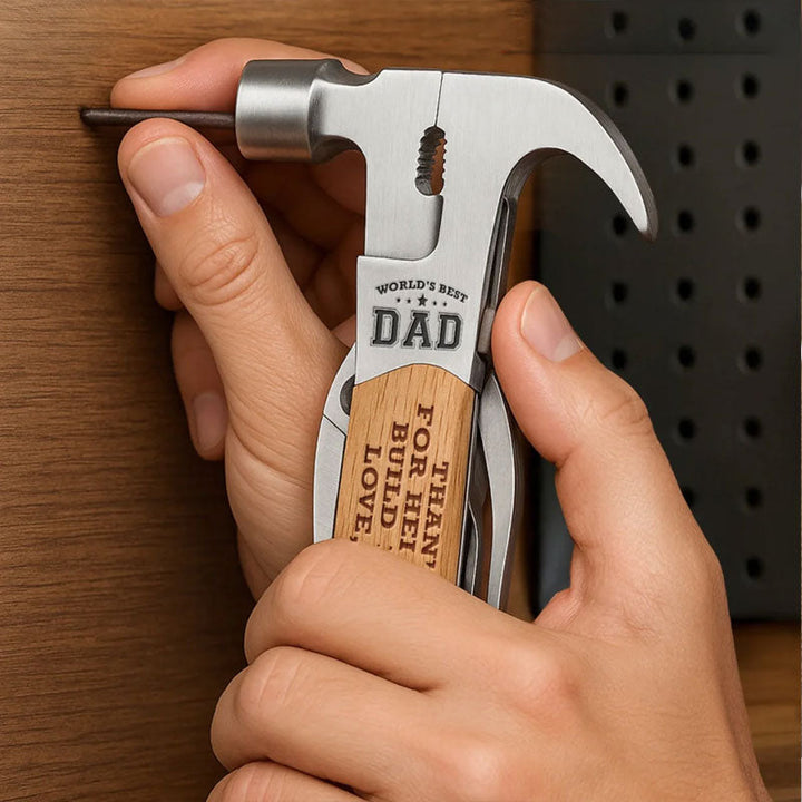 Customized Family Personalized Multi-Function Hammer - Father's Day Gift for Dad and Grandpa