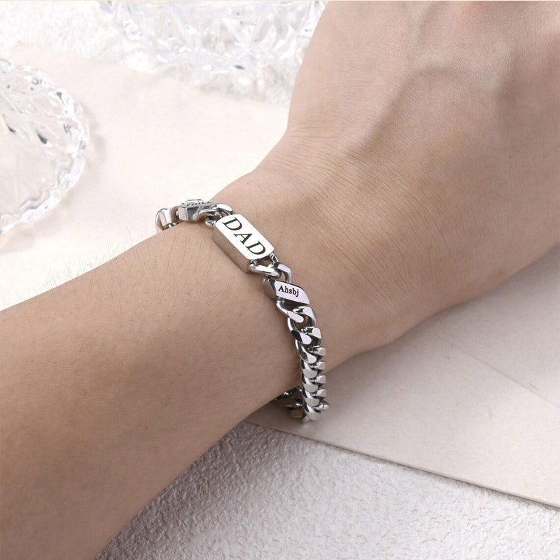Personalized Name Fashion Bracelet - Thanksgiving/Christmas/Birthday/Father's Day Gift