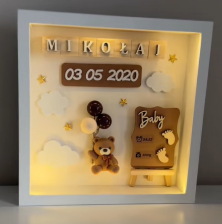 The Day Your World Changed Forever-Add your baby’s name, date & details in seconds