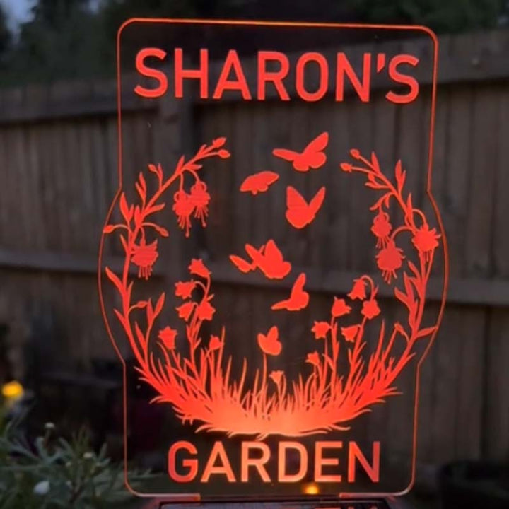 Customized Personalized Solar Garden LED Lights