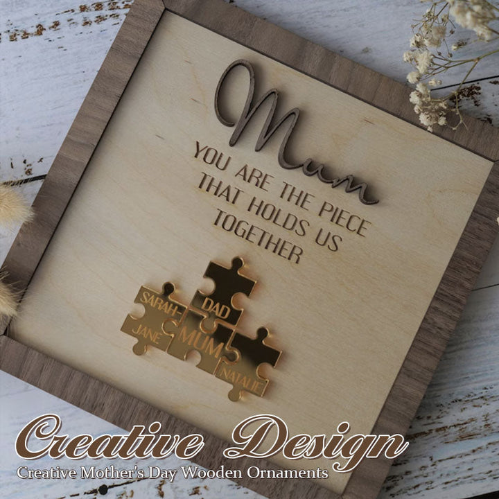 Creative Mother's Day Wooden Ornaments