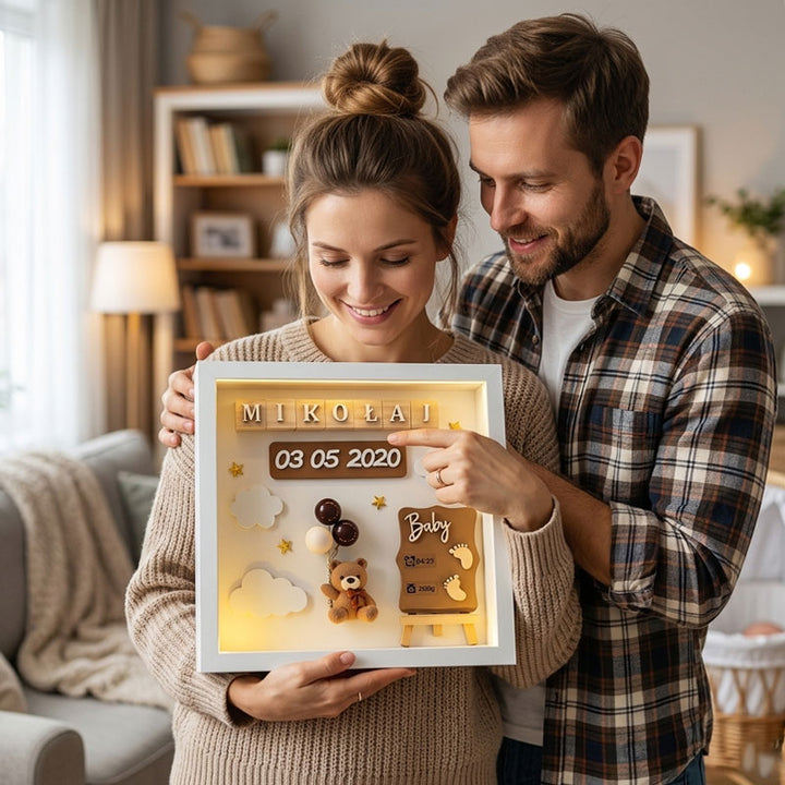 The Day Your World Changed Forever-Add your baby’s name, date & details in seconds