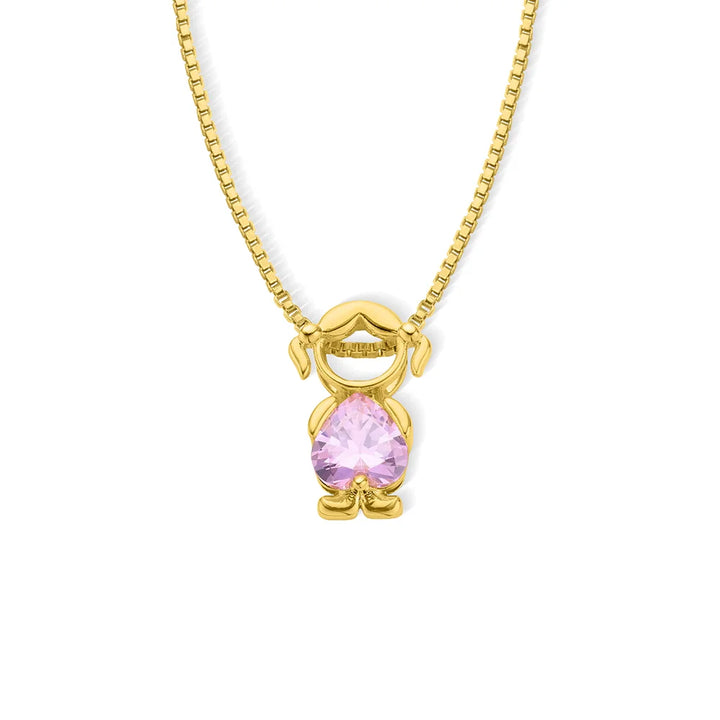 Vintage 80s Boy & Girl Charm Sterling Silver Pendant Necklace - Mother's Day Birthday Gift