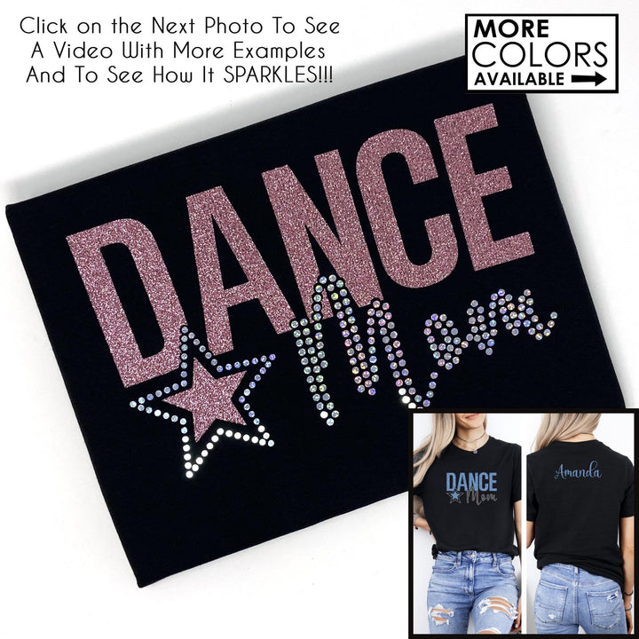 Custom Dance Mom Sweatshirt with Bling Faux Rhinestones