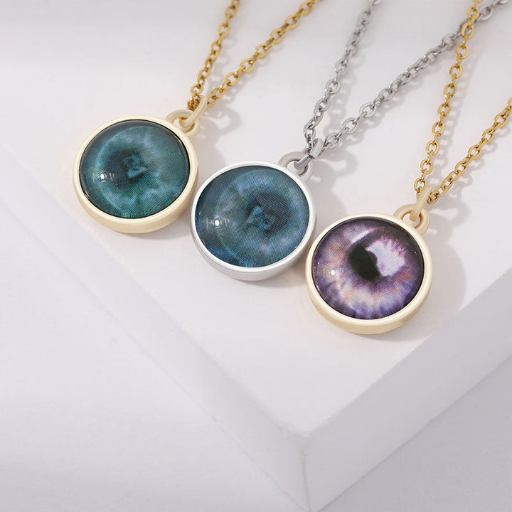 Personalized Eye Custom Pendant Necklace