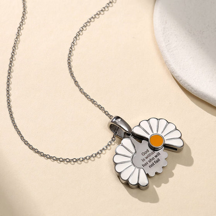 Customizable Daisy Locket Necklace