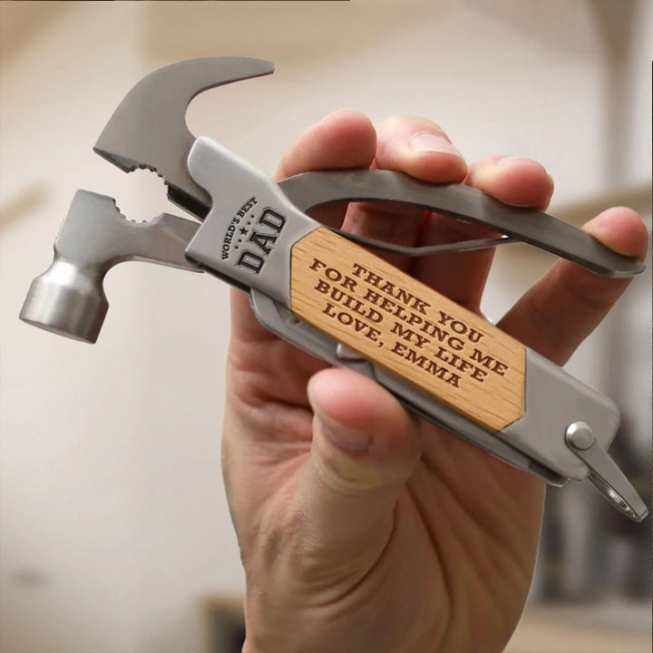Customized Family Personalized Multi-Function Hammer - Father's Day Gift for Dad and Grandpa