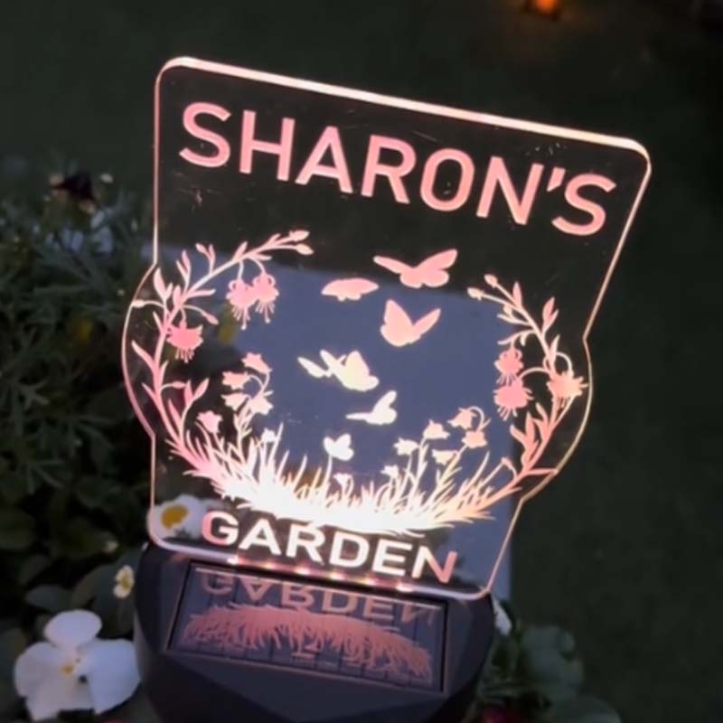 Customized Personalized Solar Garden LED Lights
