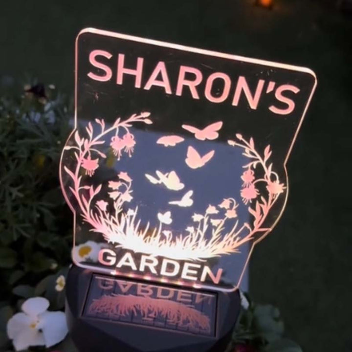 Customized Personalized Solar Garden LED Lights