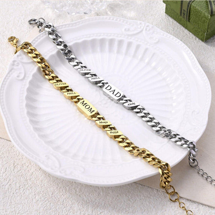 Personalized Name Fashion Bracelet - Thanksgiving/Christmas/Birthday/Father's Day Gift
