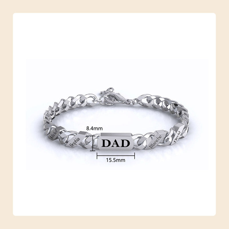 Personalized Name Fashion Bracelet - Thanksgiving/Christmas/Birthday/Father's Day Gift