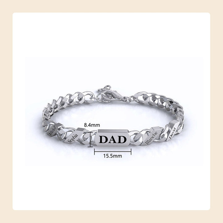 Personalized Name Fashion Bracelet - Thanksgiving/Christmas/Birthday/Father's Day Gift