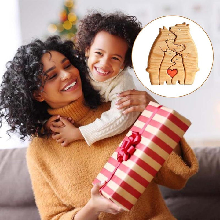 Custom Personalized Family Bear Jigsaw Puzzle