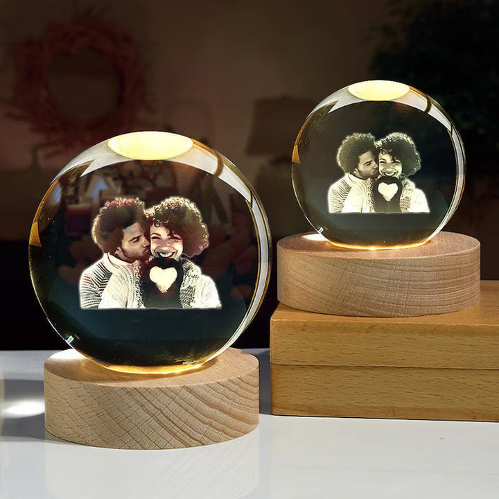 Personalized Crystal Ball Night Light