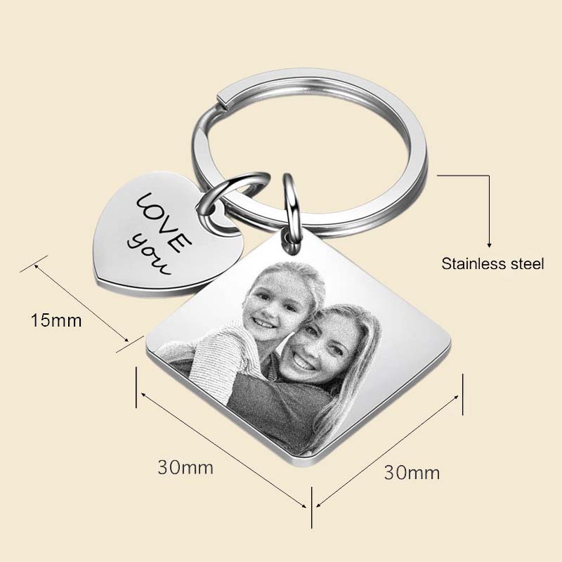 Customized Photo Keychain Photo