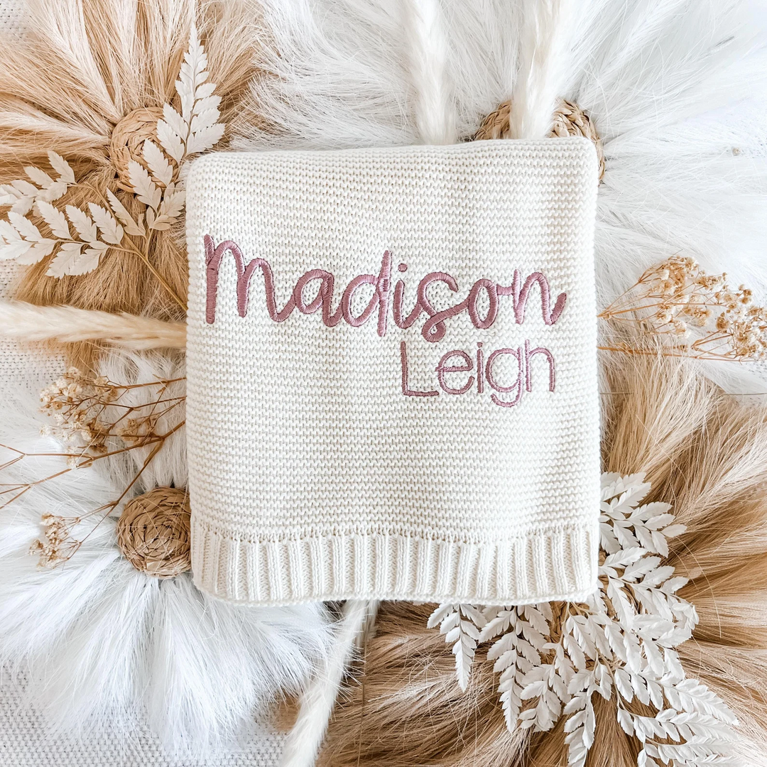 Personalized Baby Embroidered Nap Blanket