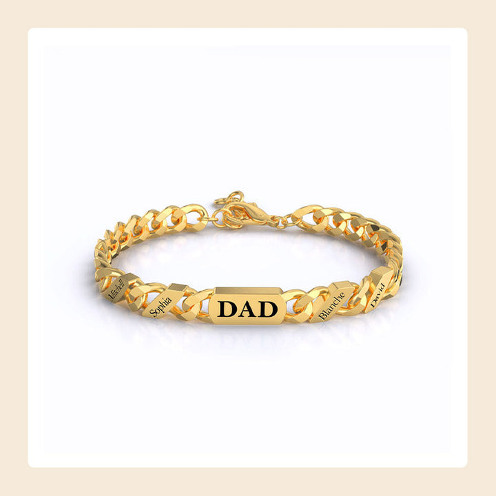 Personalized Name Fashion Bracelet - Thanksgiving/Christmas/Birthday/Father's Day Gift