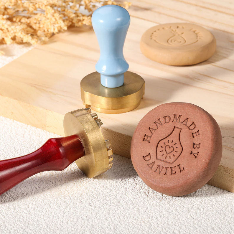 Custom clay stamp with your name