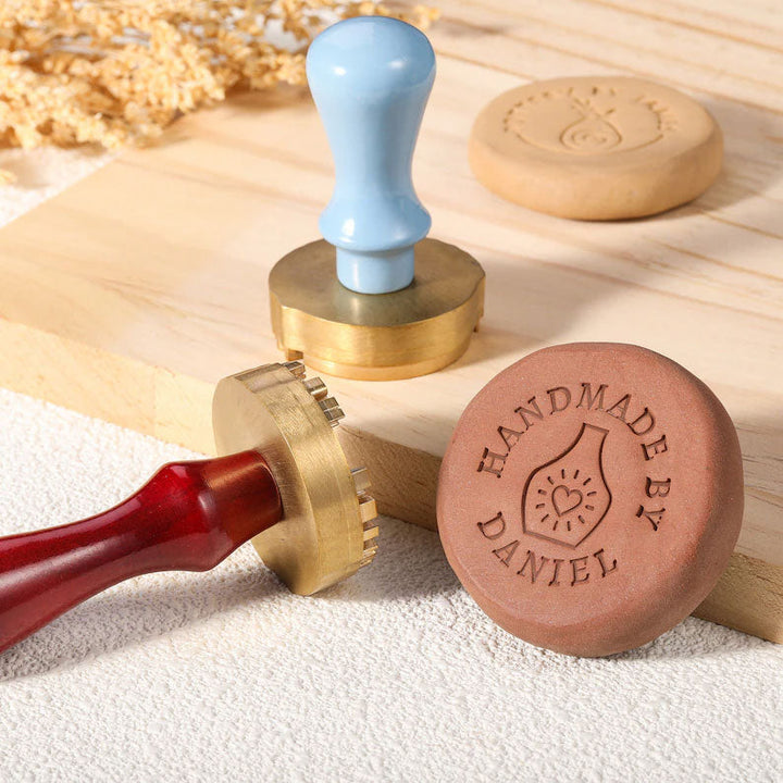 Custom clay stamp with your name
