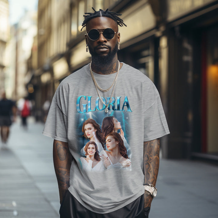 Custom Photo & Name T-Shirt | Personalized Valentine’s Day Gift for Him or Her