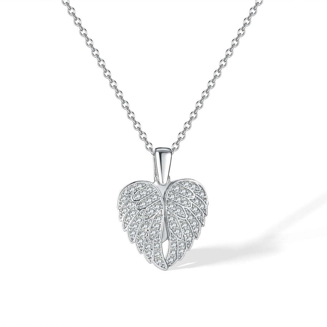 [Eternal Guardian] Angel Wings Memorial Necklace with Hidden Name