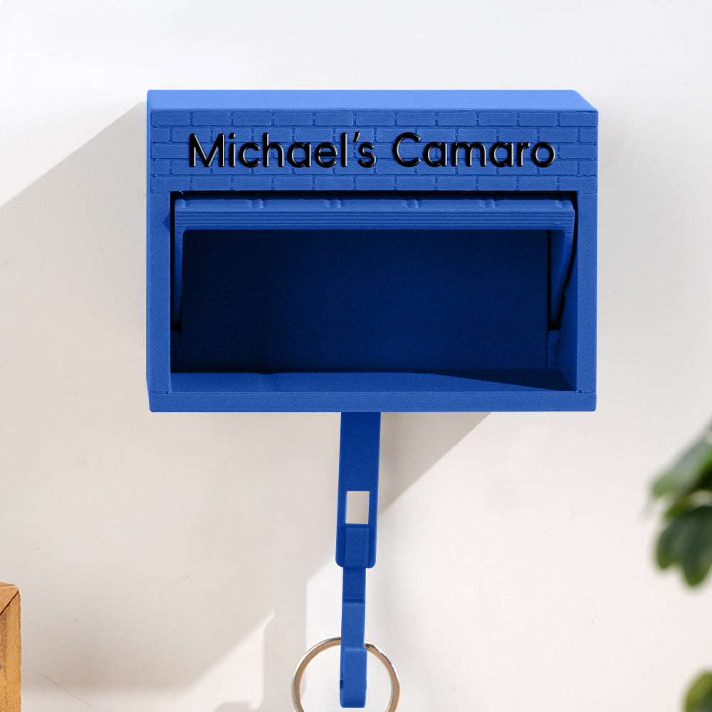 Customised Personalised Mini Garage Key Holder - Includes Car Model