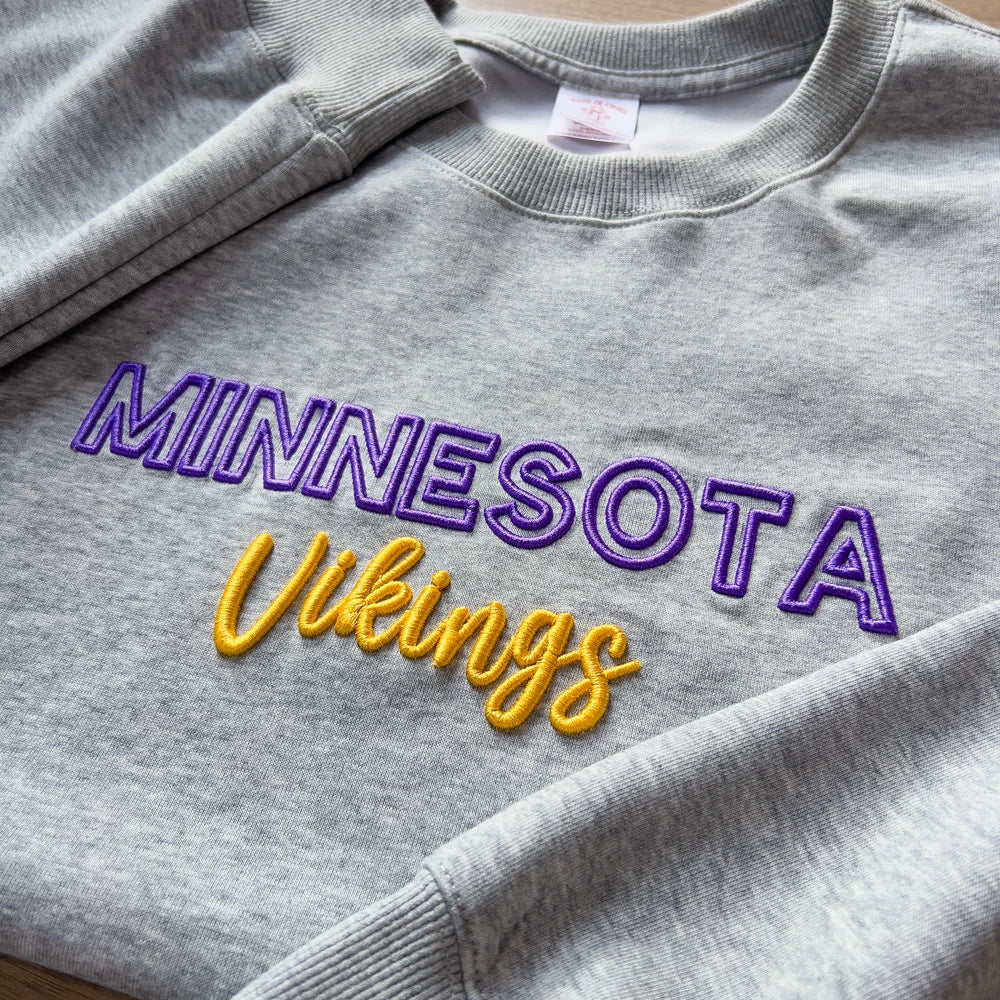 Custom 3D PUFF Embroidery Team Sweatshirt