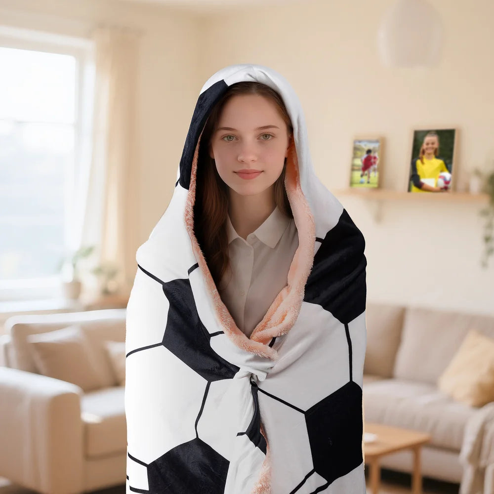 This Is My Territory - Personalized Player Sport Hooded Blanket