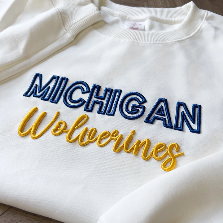 Custom 3D PUFF Embroidery Team Sweatshirt
