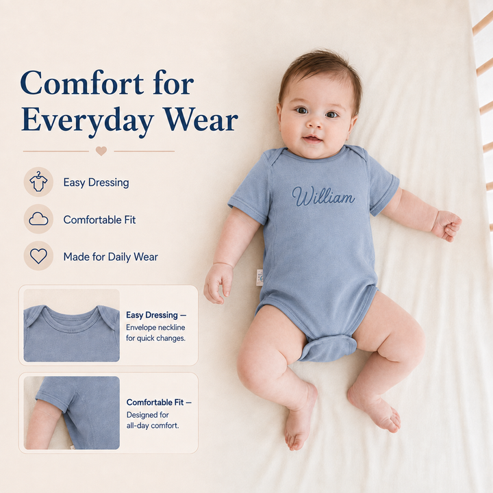 Personalized Easy-Change Baby Bodysuit