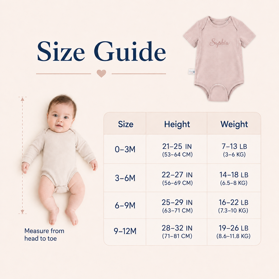 Personalized Easy-Change Baby Bodysuit