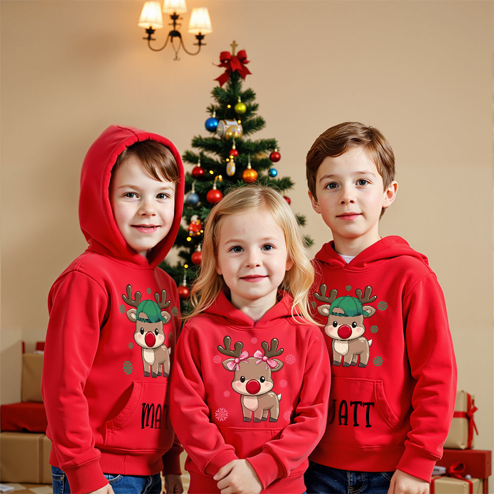 Personalized Kids Lovely Christmas Hoodie