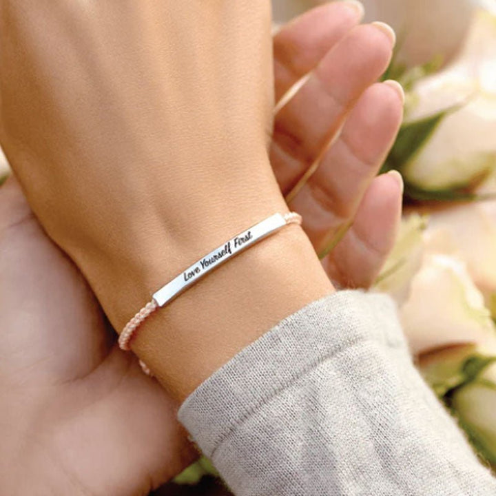 Custom Bracelet Hand - woven Adjustable Bracelet Strap - Canvasgiftco