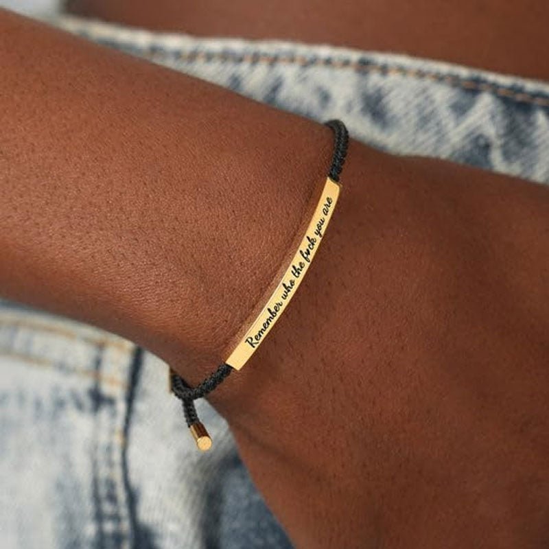 Custom Bracelet Hand - woven Adjustable Bracelet Strap - Canvasgiftco