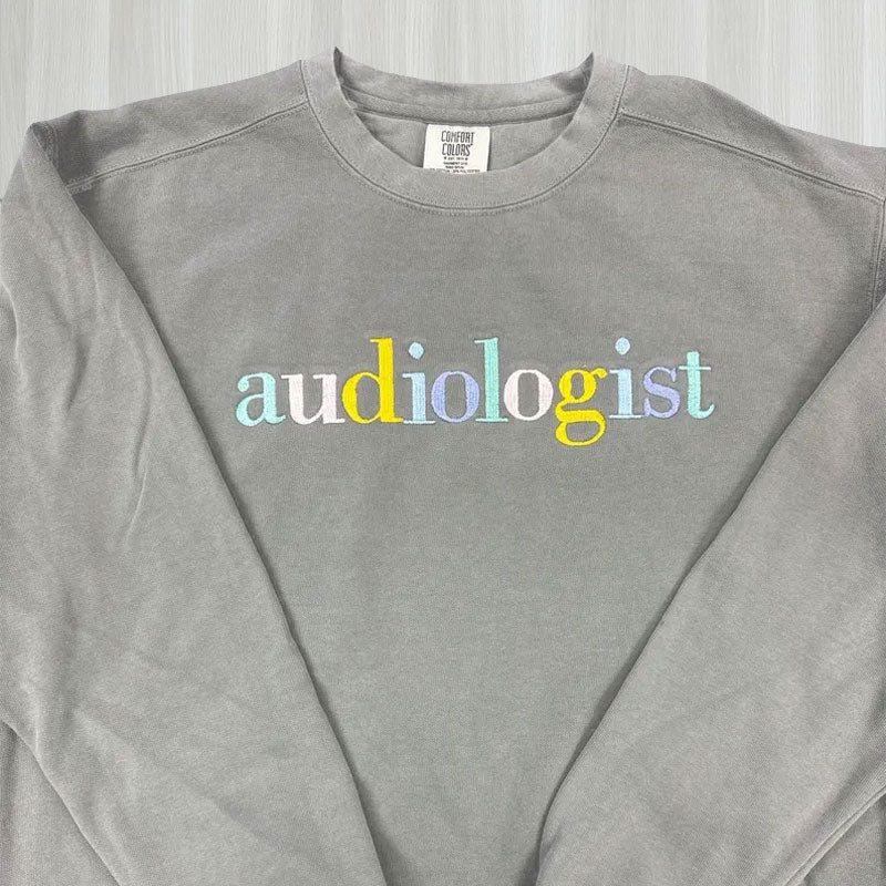 Custom Career Pastel Colors Embroidered Sweatshirt - Canvasgiftco