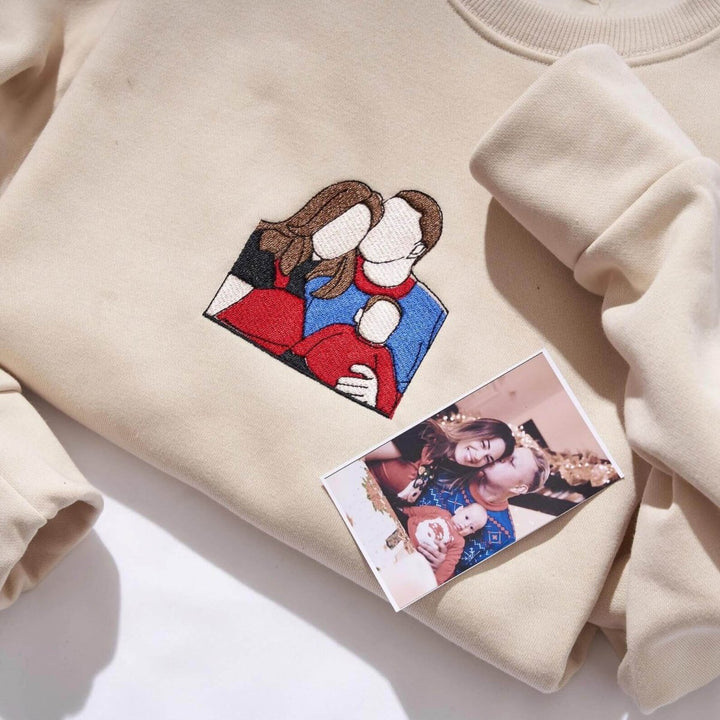 Custom Embroidered Photo Sweatshirts - Canvasgiftco