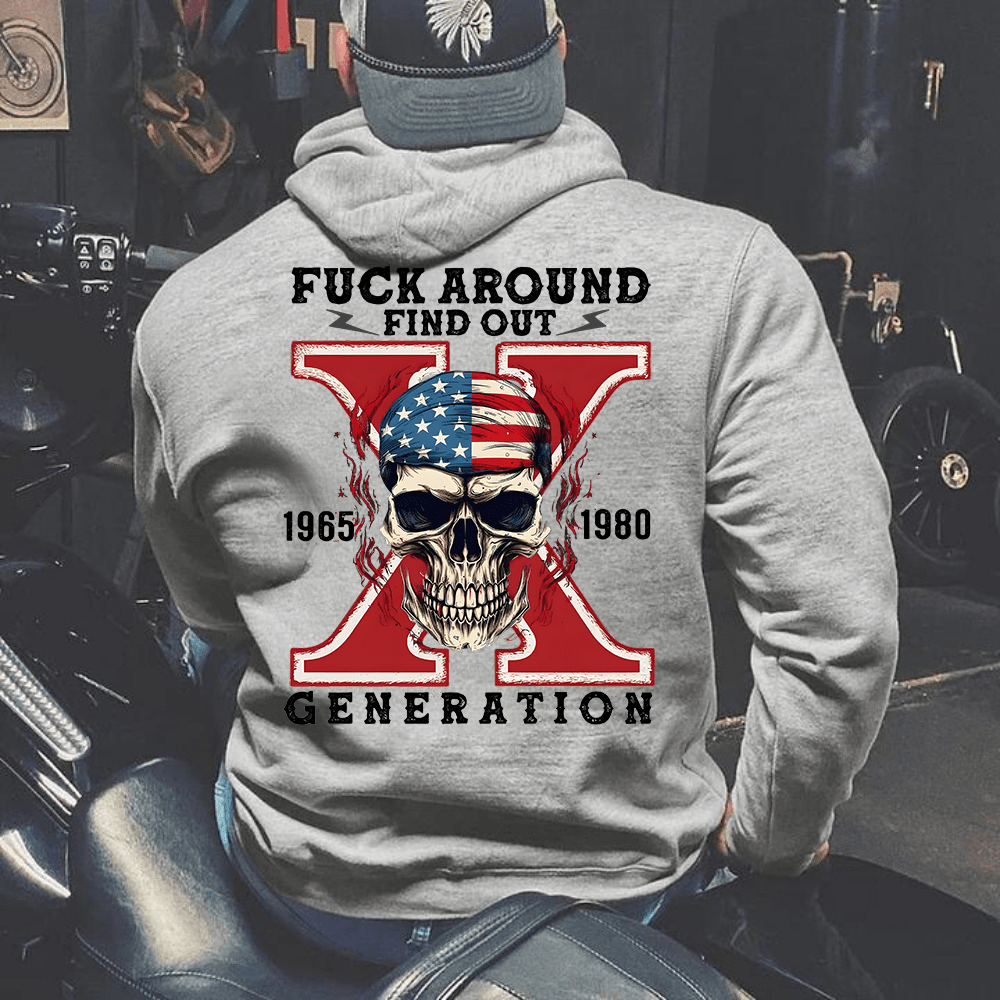 Custom Gen X Skull Printing Clothing - Canvasgiftco