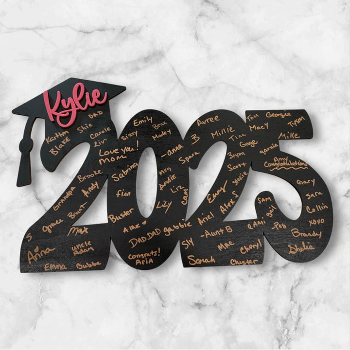 Custom Graduation Guestbook Sign Graduation Party Decorations - Canvasgiftco