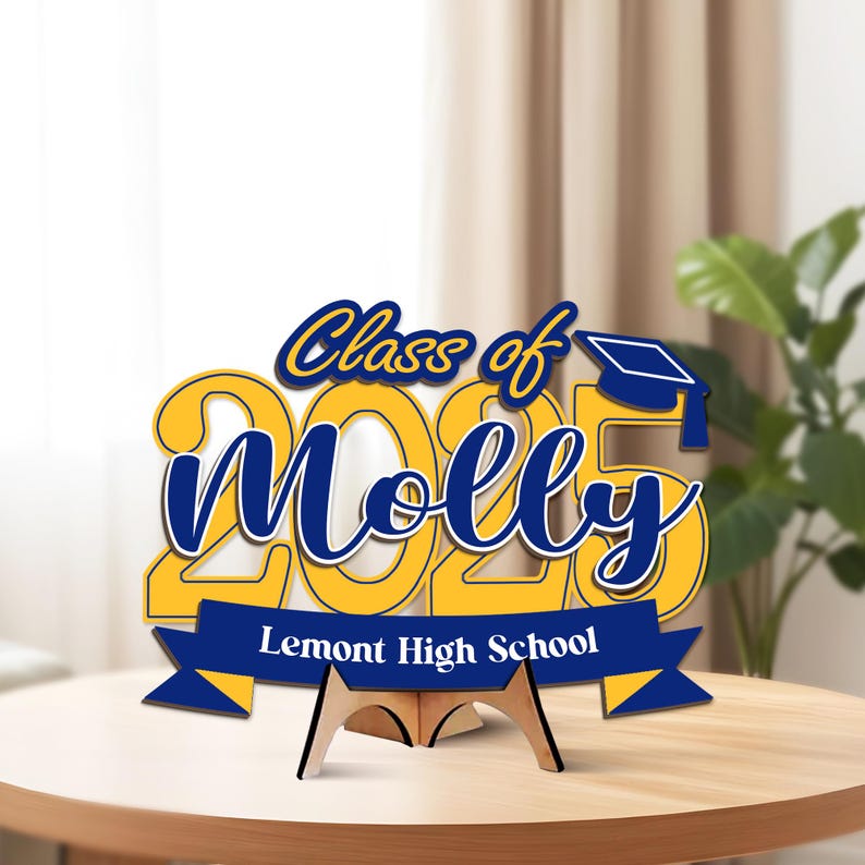 Custom Graduation Name Sign - Laser Cut Double Layer - Canvasgiftco