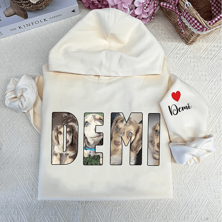 Custom Pet Photo and Name Sweatshirt Hoodie T-shirt - Canvasgiftco