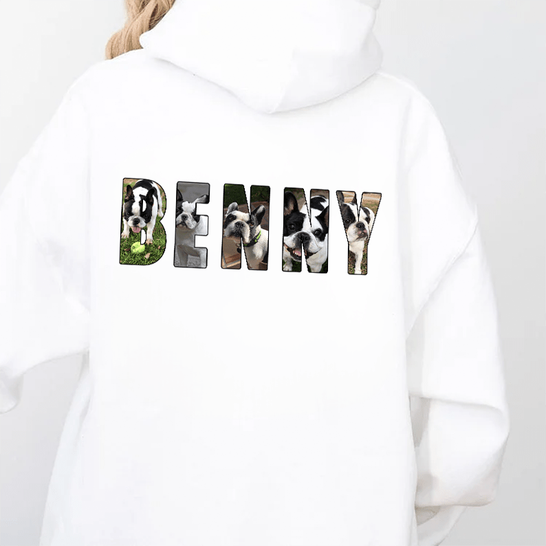 Custom Pet Photo and Name Sweatshirt Hoodie T-shirt - Canvasgiftco
