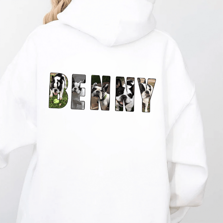 Custom Pet Photo and Name Sweatshirt Hoodie T-shirt - Canvasgiftco