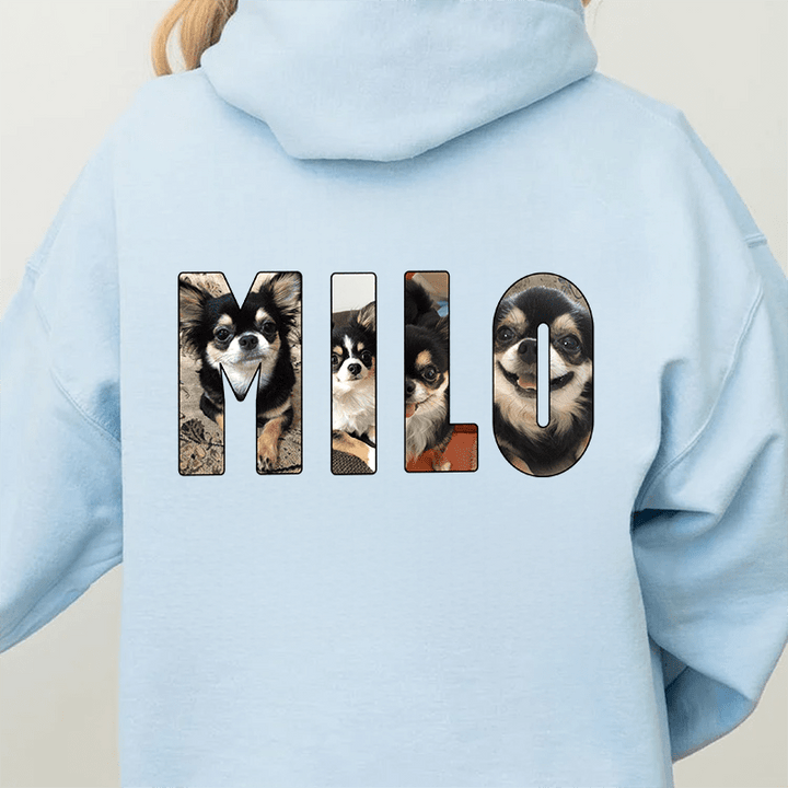 Custom Pet Photo and Name Sweatshirt Hoodie T-shirt - Canvasgiftco