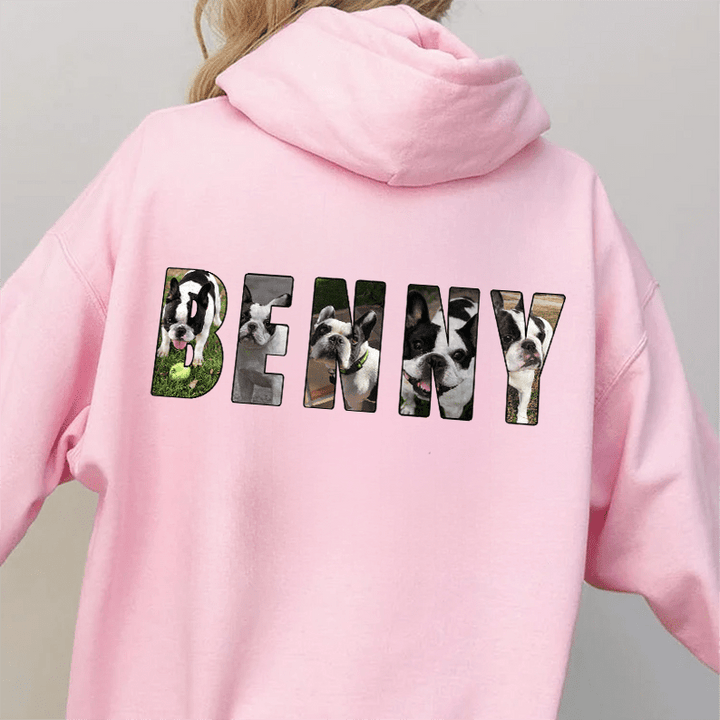 Custom Pet Photo and Name Sweatshirt Hoodie T-shirt - Canvasgiftco