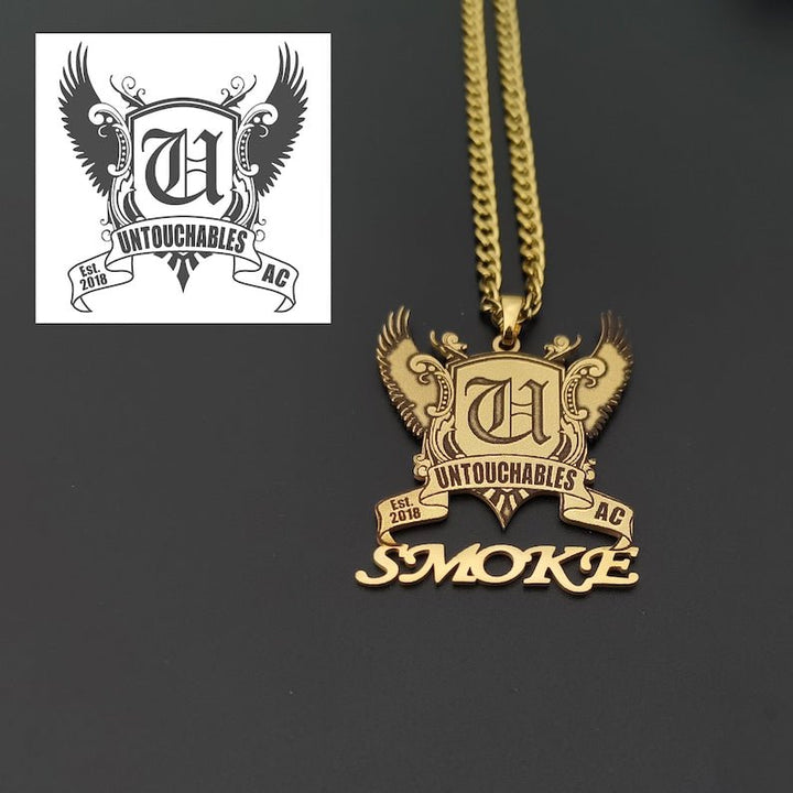 Custom Photo Engraved Pendant Necklace - Canvasgiftco