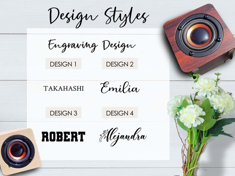 Custom Wood Grain Speaker - Canvasgiftco