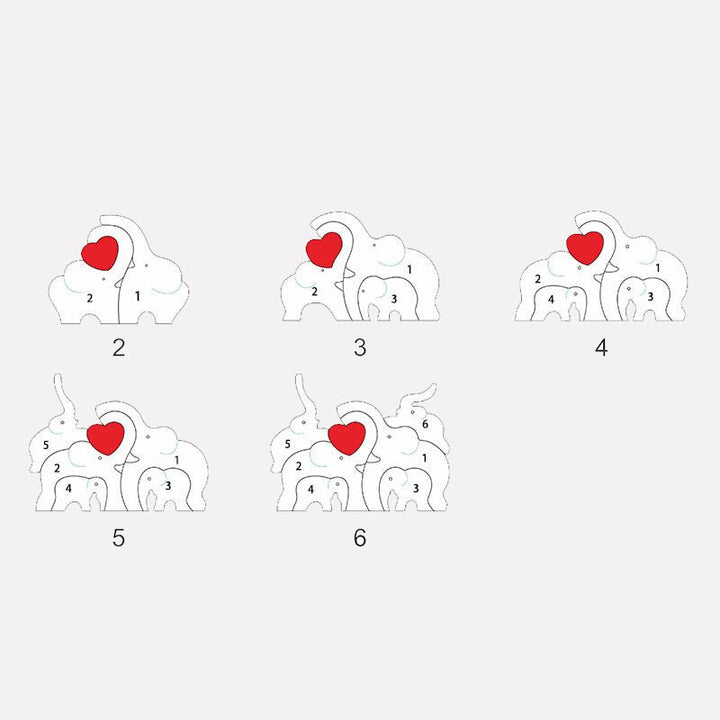 Customized Elephant Family - Canvasgiftco